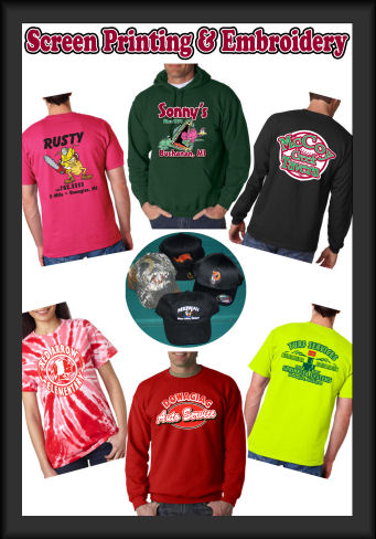 Screen Printing | Embroidery | Southwestern Michigan | Northwest Indiana | Dowagiac